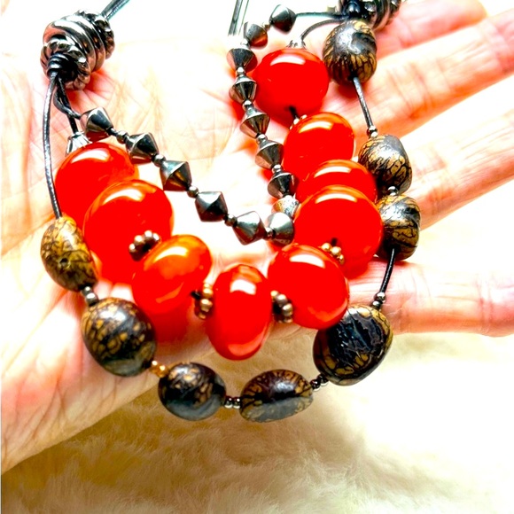 Beautiful Carnelian Unisex’s Beats Necklace - Picture 4 of 11
